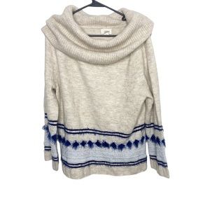 Caslon cozy oatmeal boho sweater size medium